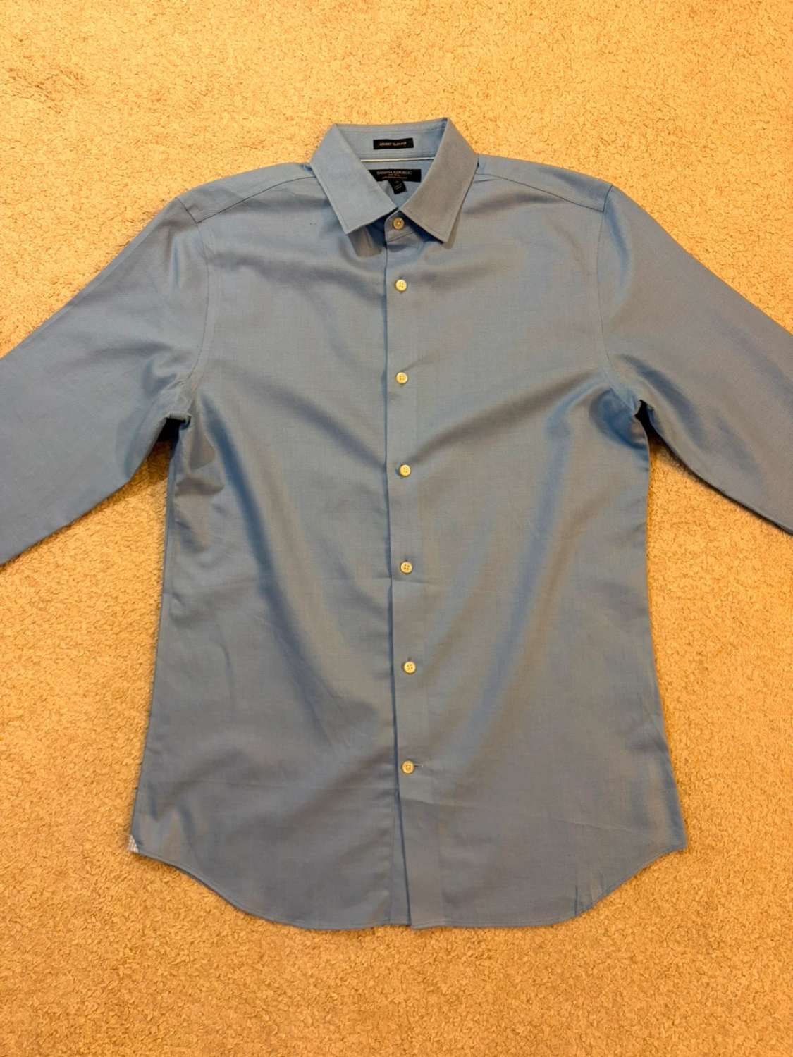 💎 Chemise Banana Republic Non-Iron Grant Slim Fit Bleu Clair - Fraîcheur & Entretien Facile