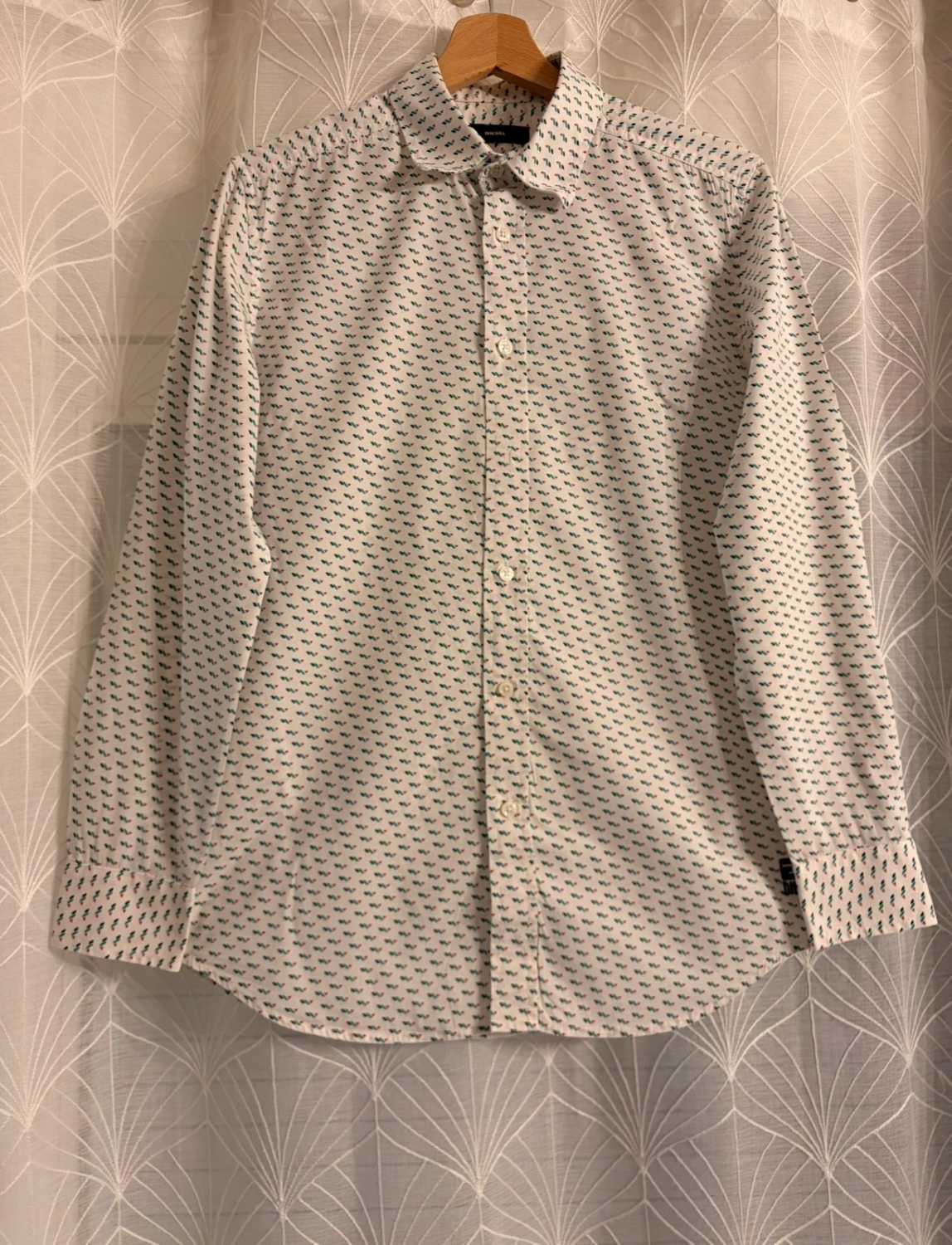 🎨 Chemise Diesel Blanc à Motif Coloré - Audacieuse & Branchée