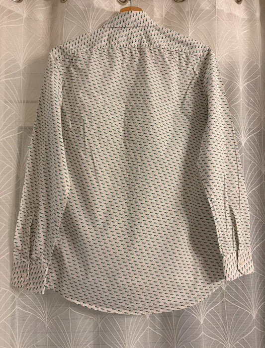 🎨 Camisa Diesel Blanca con Estampado Colorido - Audaz y Moderna