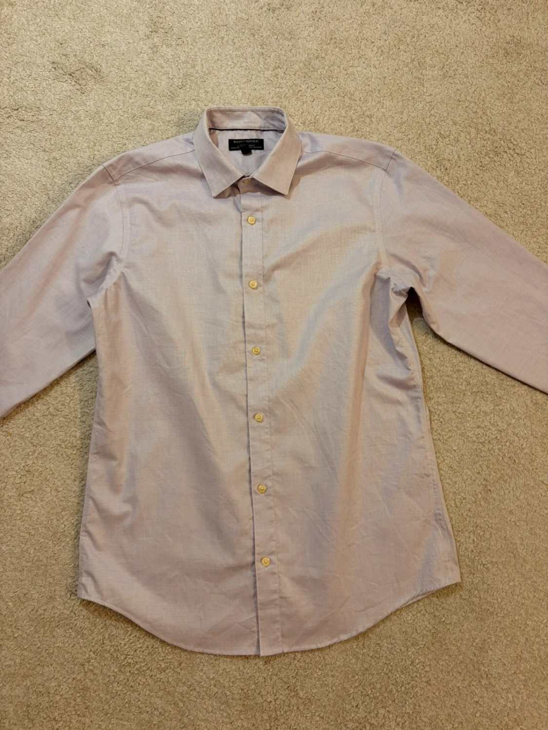 Camicia Banana Republic Relaxed Fit Lilla/Bianco - M