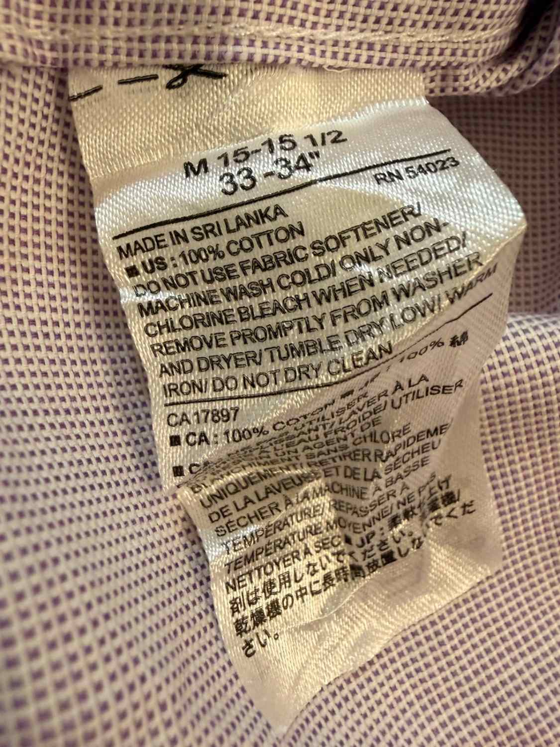 Camicia Banana Republic Relaxed Fit Lilla/Bianco - M