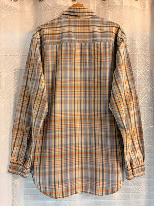 Chemise Marlboro Classics à Carreaux Bleu Kaki Beige – Taille L | Seconde Main