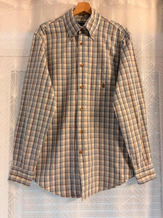 Chemise Marina Yachting à Carreaux Bleu Clair/Marron - Style Nautique