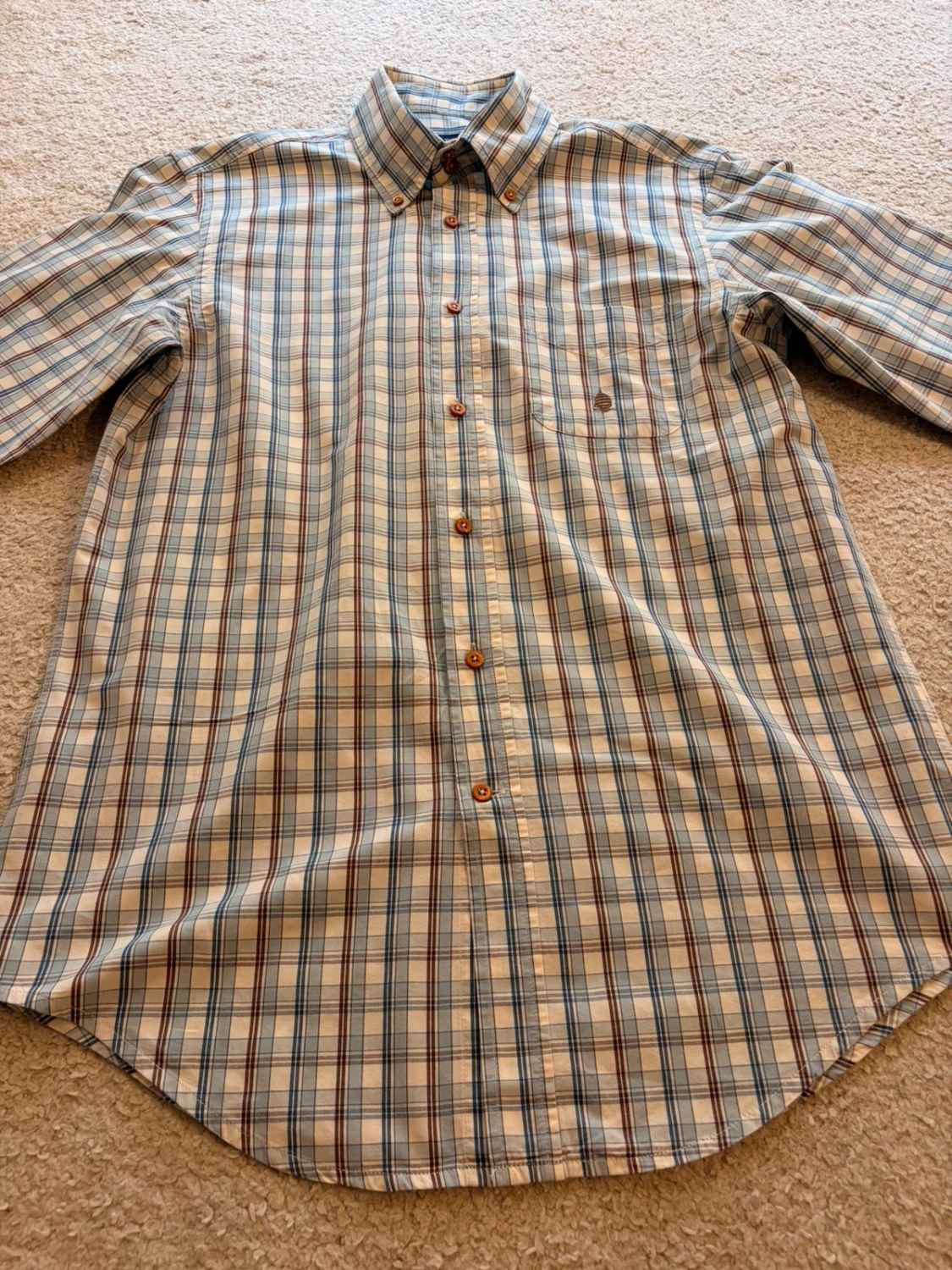 Camicia Marina Yachting a Quadri Blu Chiaro/Marrone - Stile Nautico