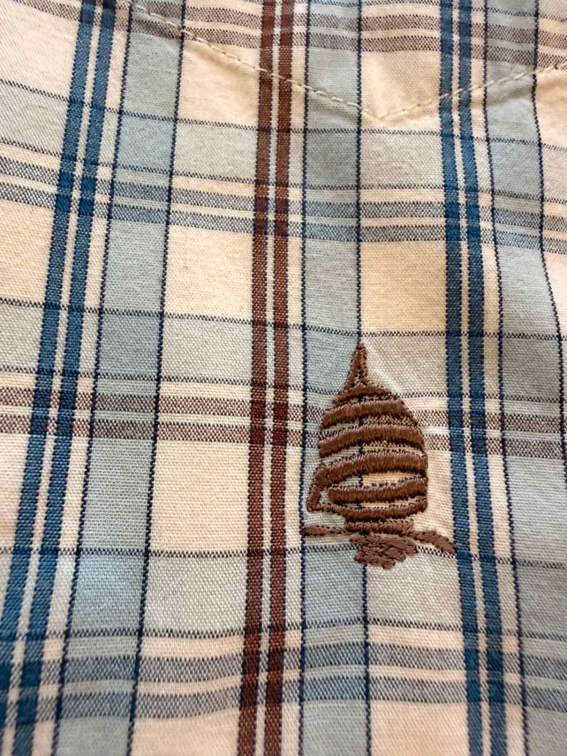 Camicia Marina Yachting a Quadri Blu Chiaro/Marrone - Stile Nautico