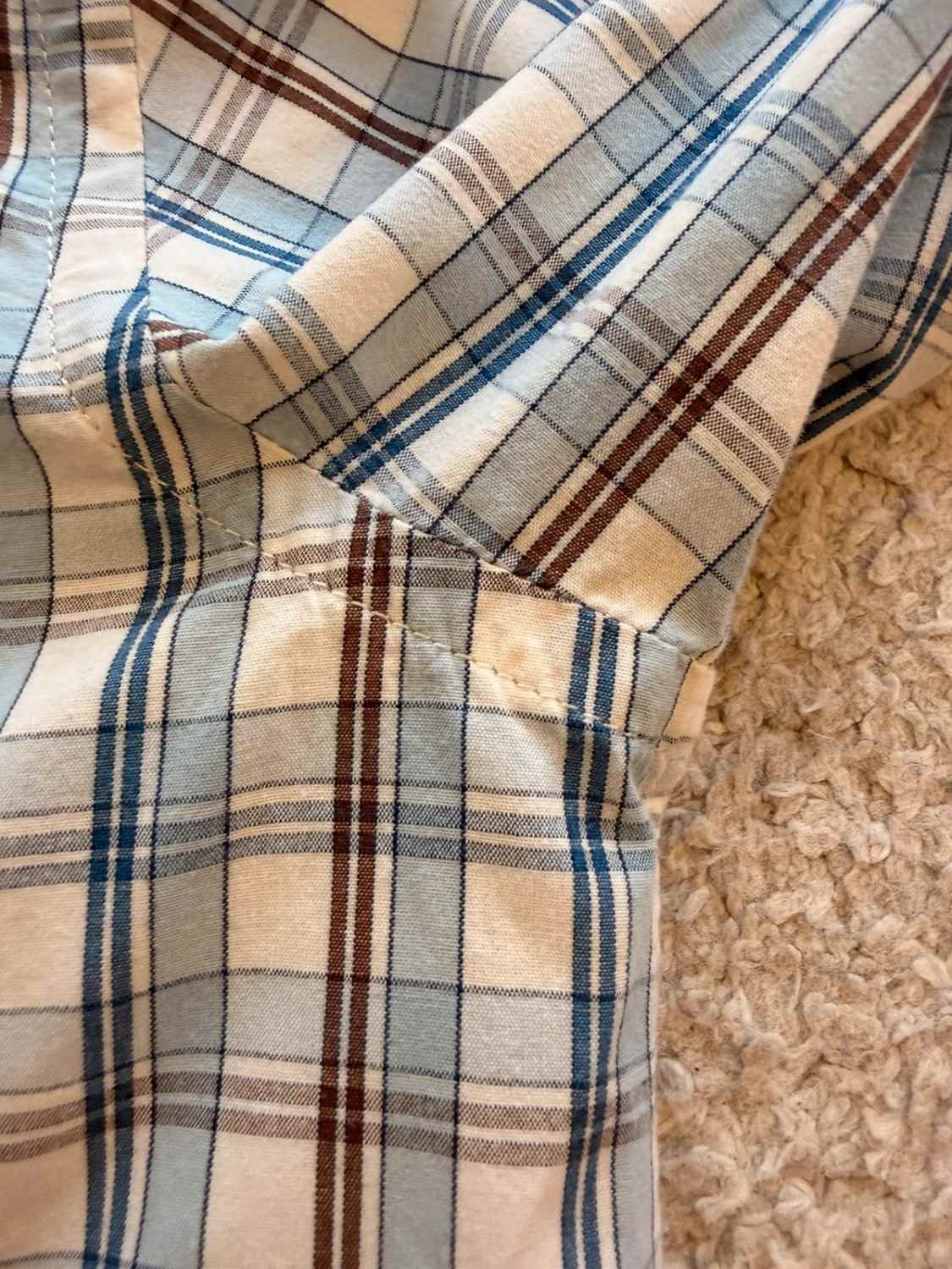 Camicia Marina Yachting a Quadri Blu Chiaro/Marrone - Stile Nautico