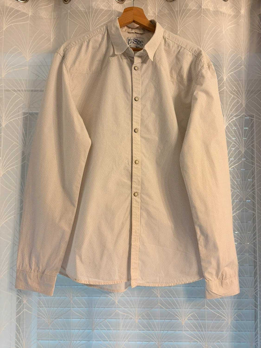 Chemise Levi's Blanc à Motif Gris - Minimalisme & Polyvalence