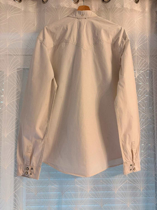 Camisa Levi's Blanco con Motivo Gris - Minimalismo y Versatilidad