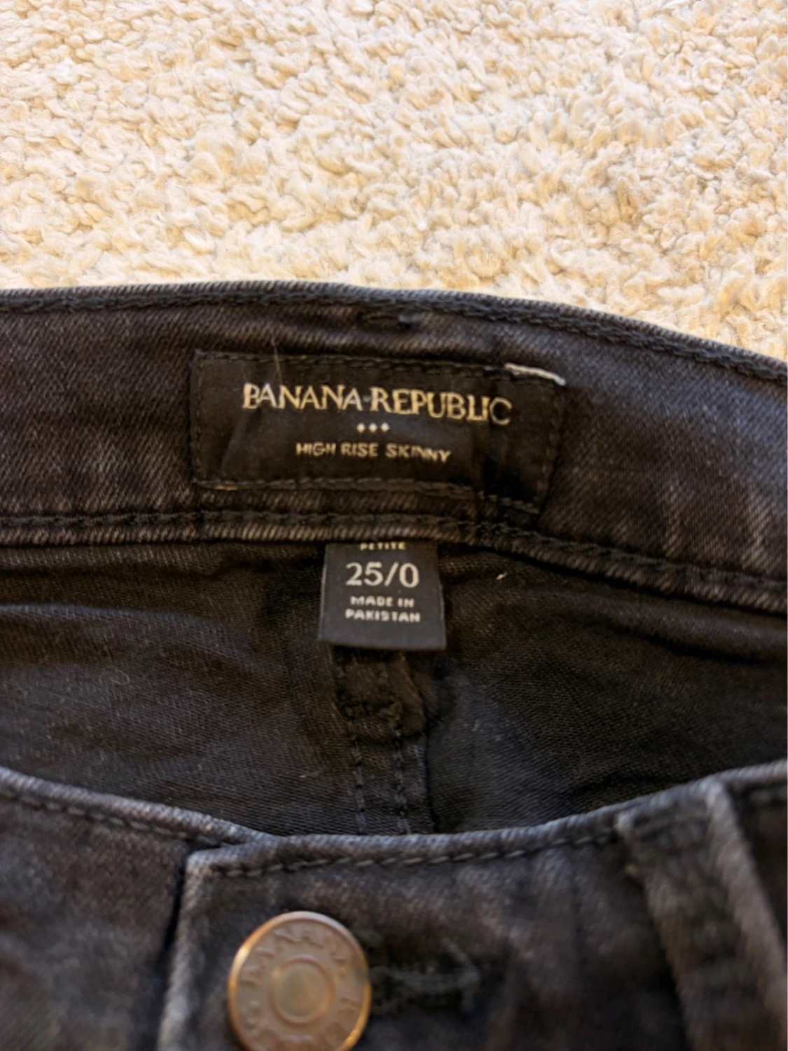 Jeans Banana Republic High Rise Skinny Troués - Taille W25