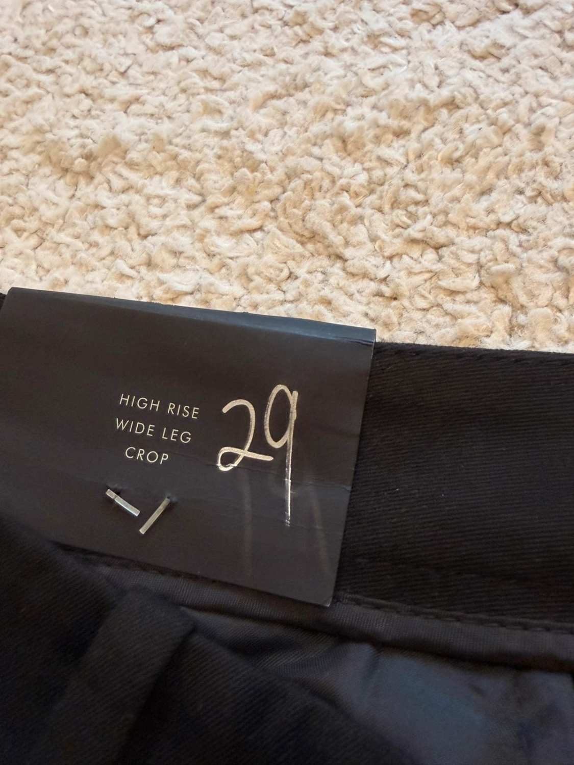 Pantalon Banana Republic Wide-Leg Crop Noir - XL (Neuf)
