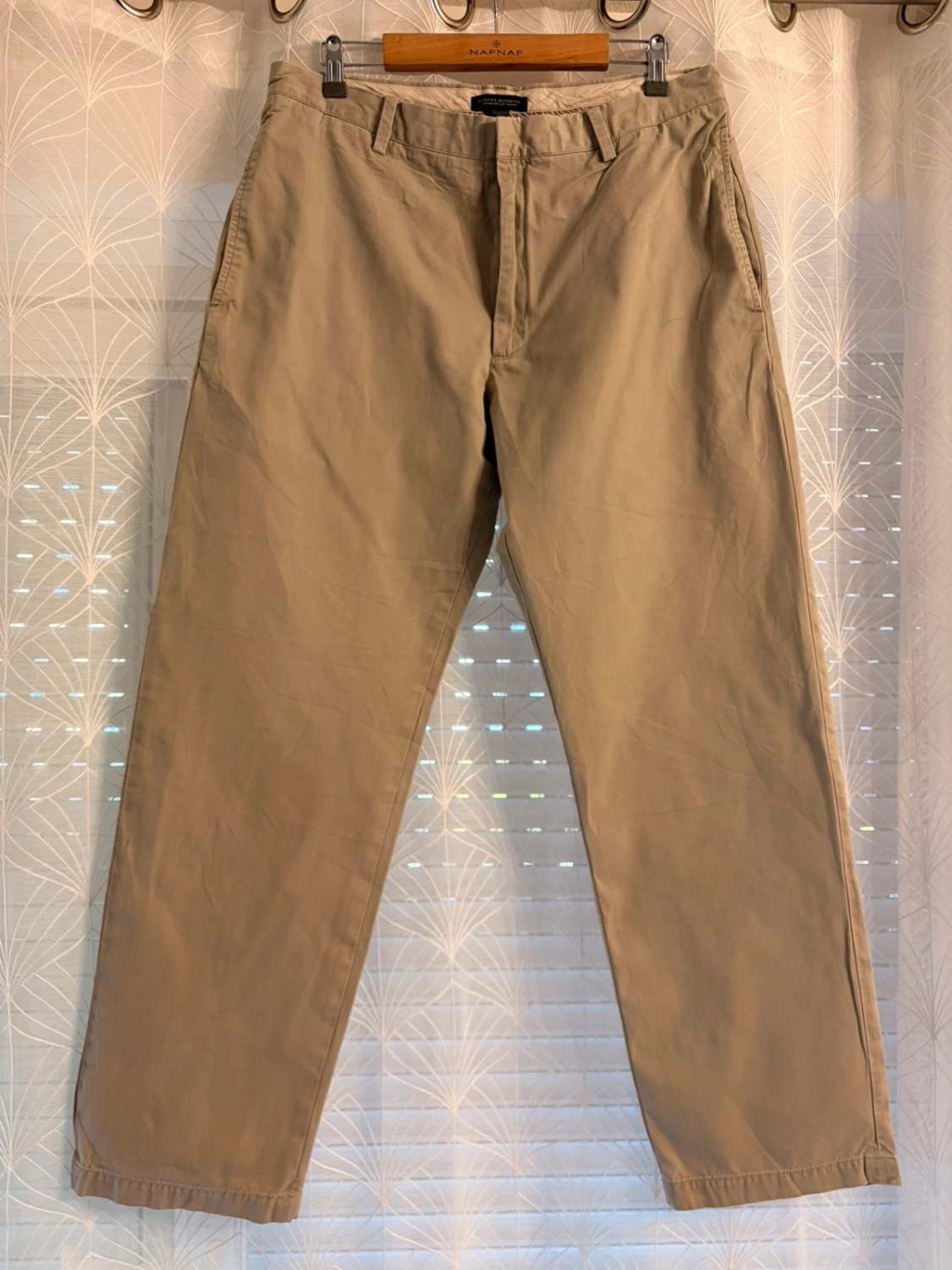 Pantalon Banana Republic Gavin Straight Fit Gris - 35/32