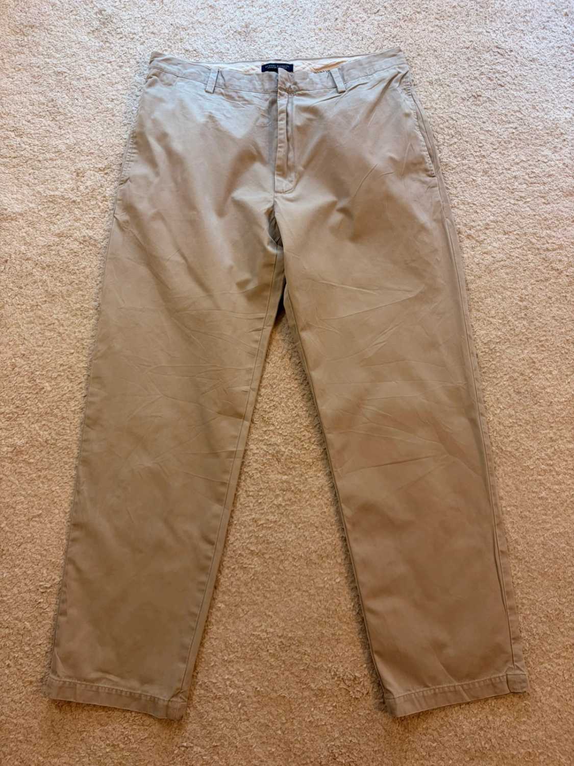 Pantalon Banana Republic Gavin Straight Fit Gris - 35/32