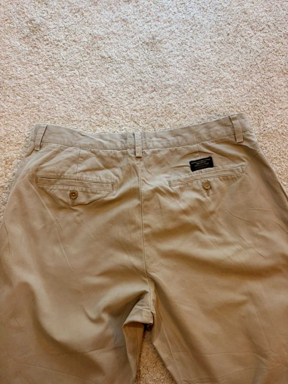Pantalon Banana Republic Gavin Straight Fit Gris - 35/32