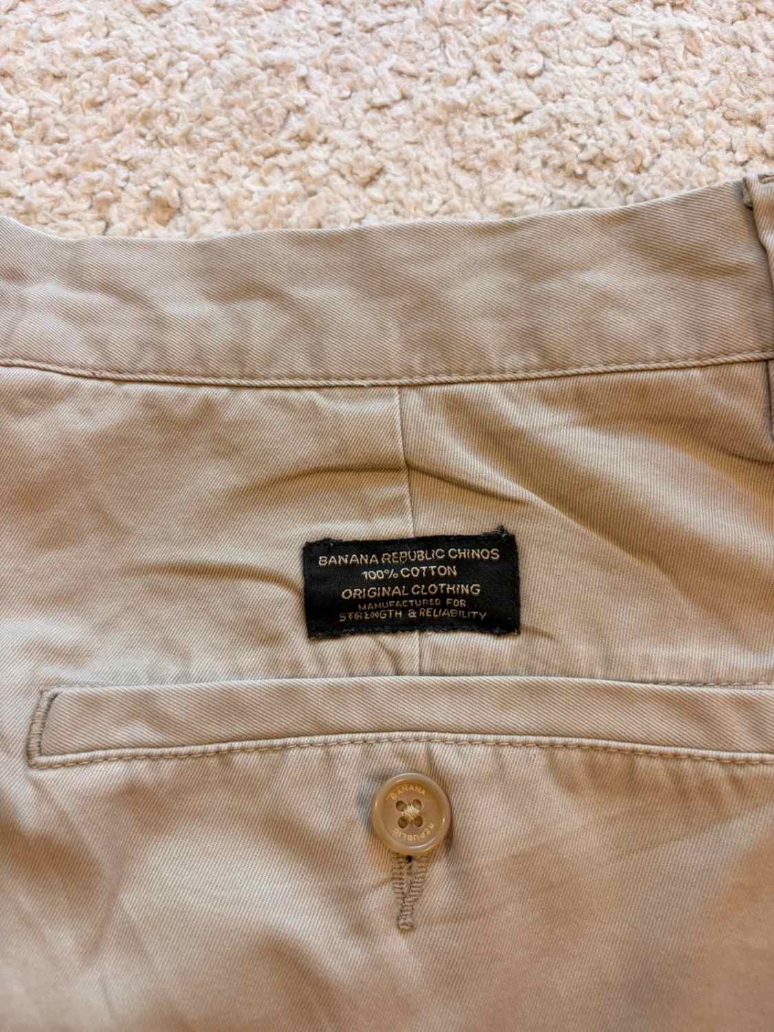 Pantalon Banana Republic Gavin Straight Fit Gris - 35/32