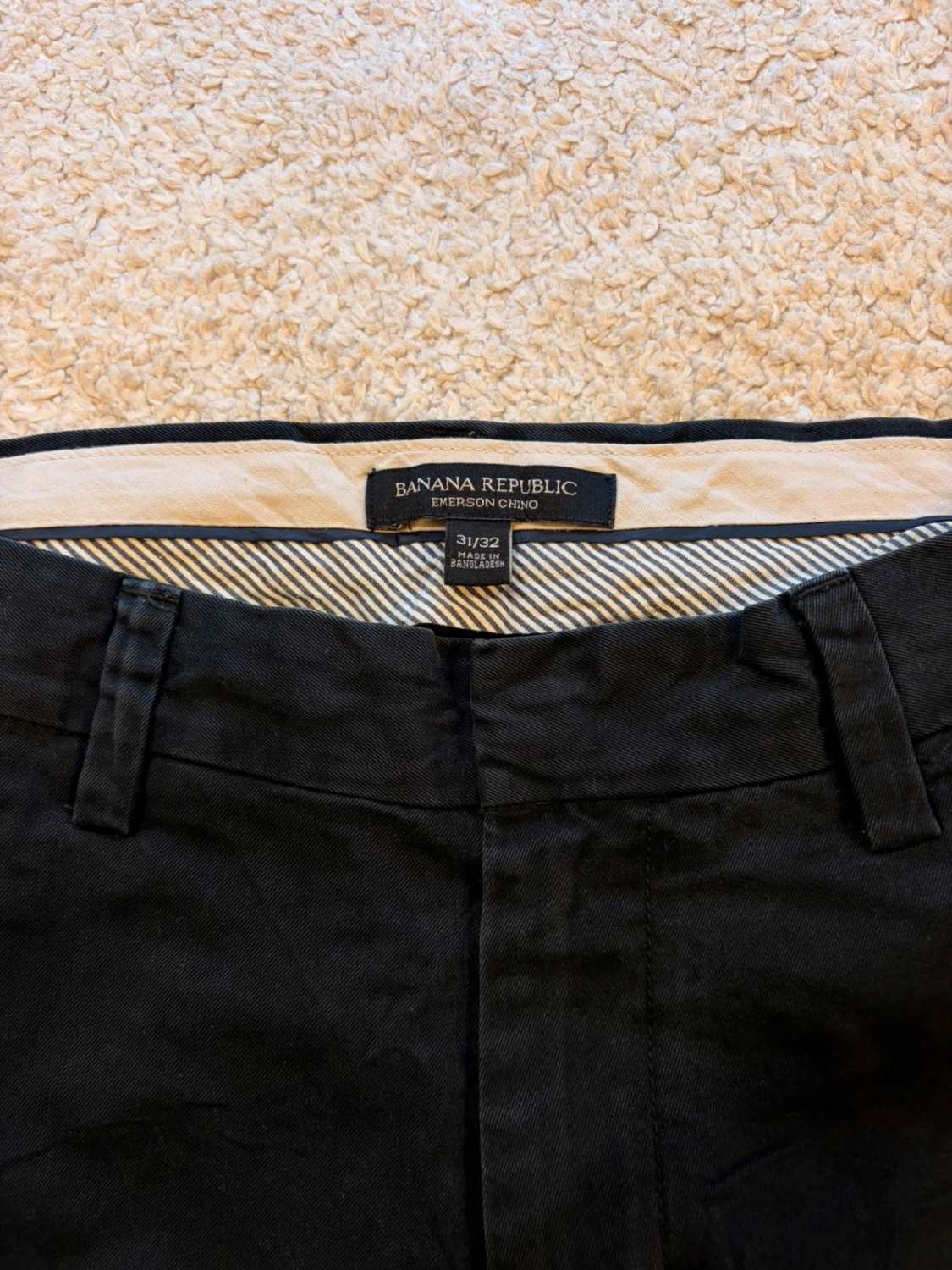 Pantalon Banana Republic Emerson Chino Noir - Taille L