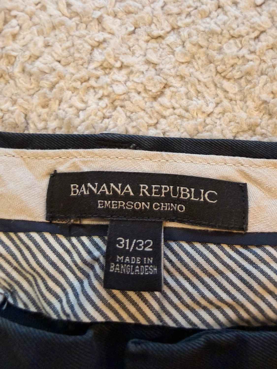 Pantalon Banana Republic Emerson Chino Noir - Taille L