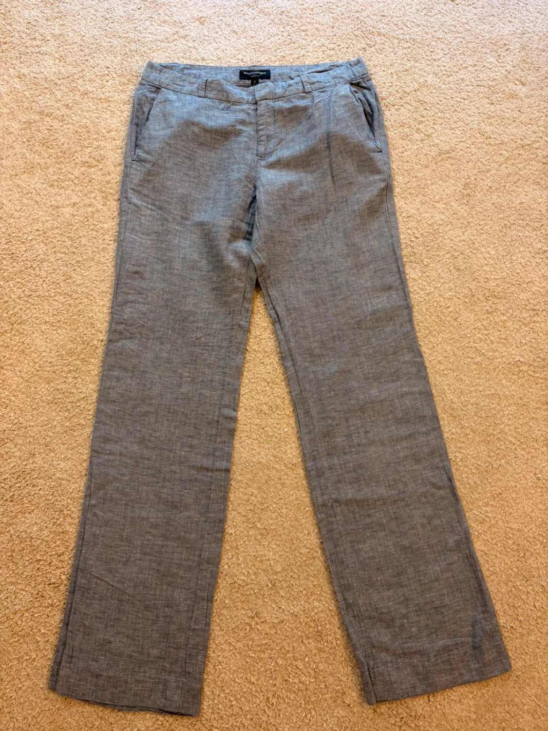 Pantalon Banana Republic Martin Fit Lin Bleu Clair - W30
