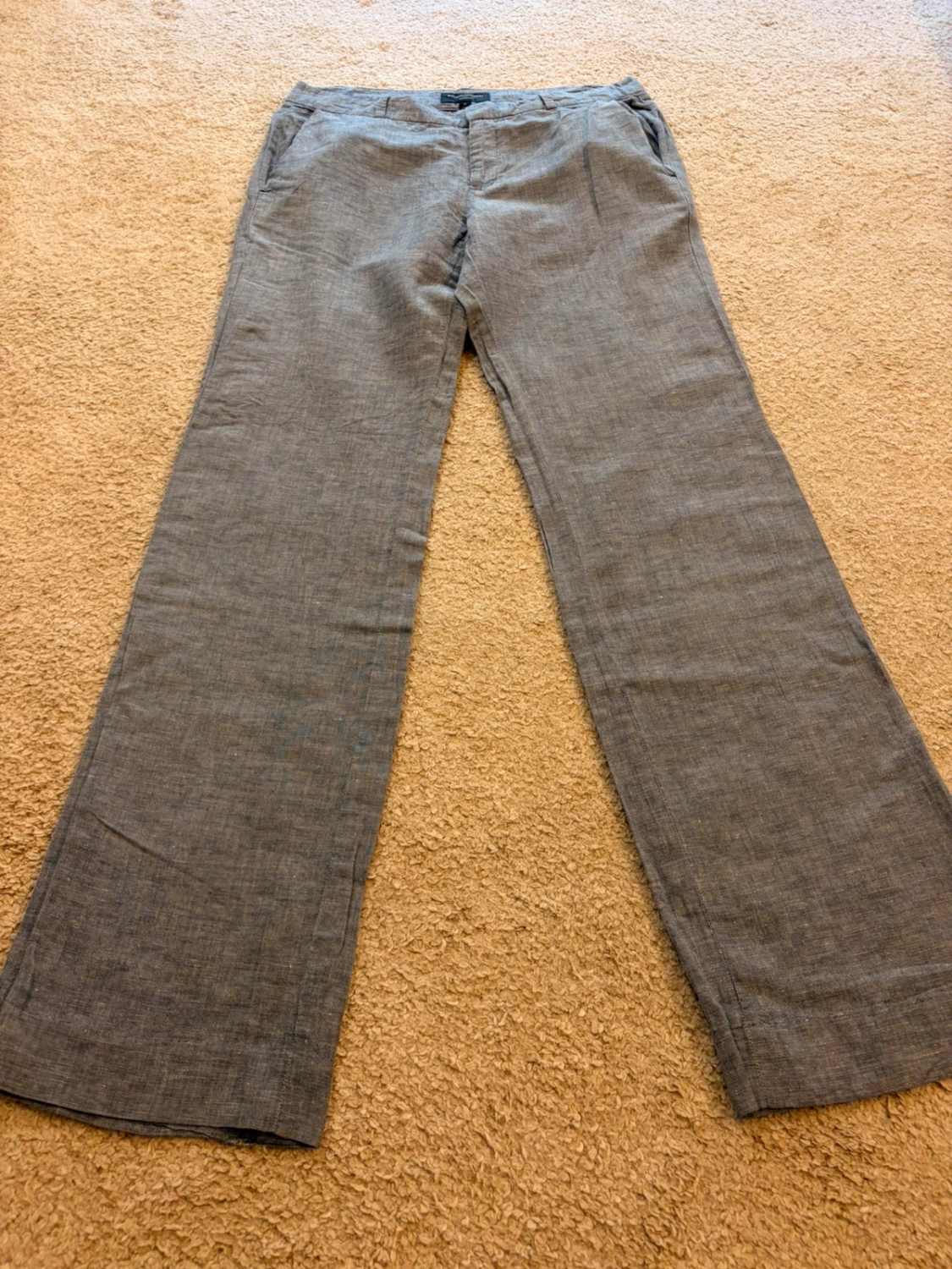 Pantalon Banana Republic Martin Fit Lin Bleu Clair - W30