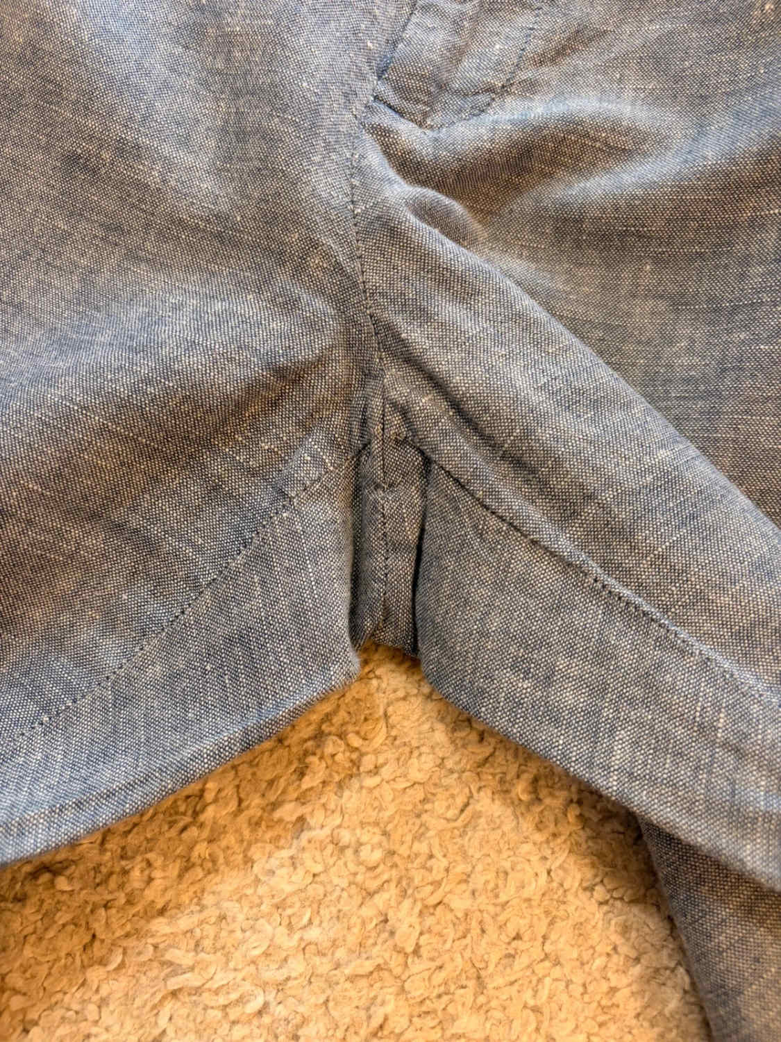 Pantalon Banana Republic Martin Fit Lin Bleu Clair - W30
