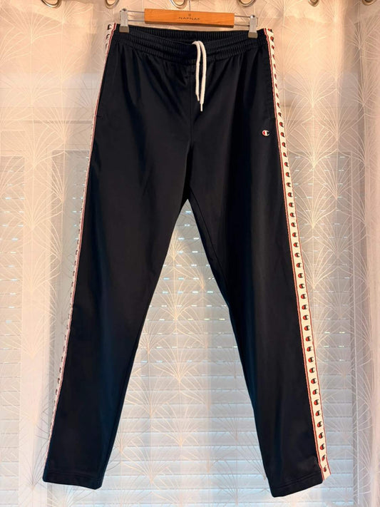 Pantalon Champion Survêtement Marine Logo Brodé - L
