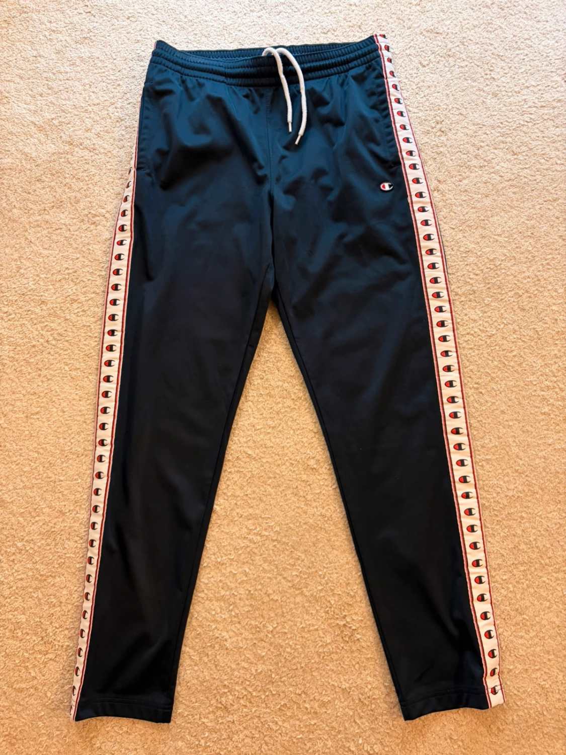 Pantalon Champion Survêtement Marine Logo Brodé - L