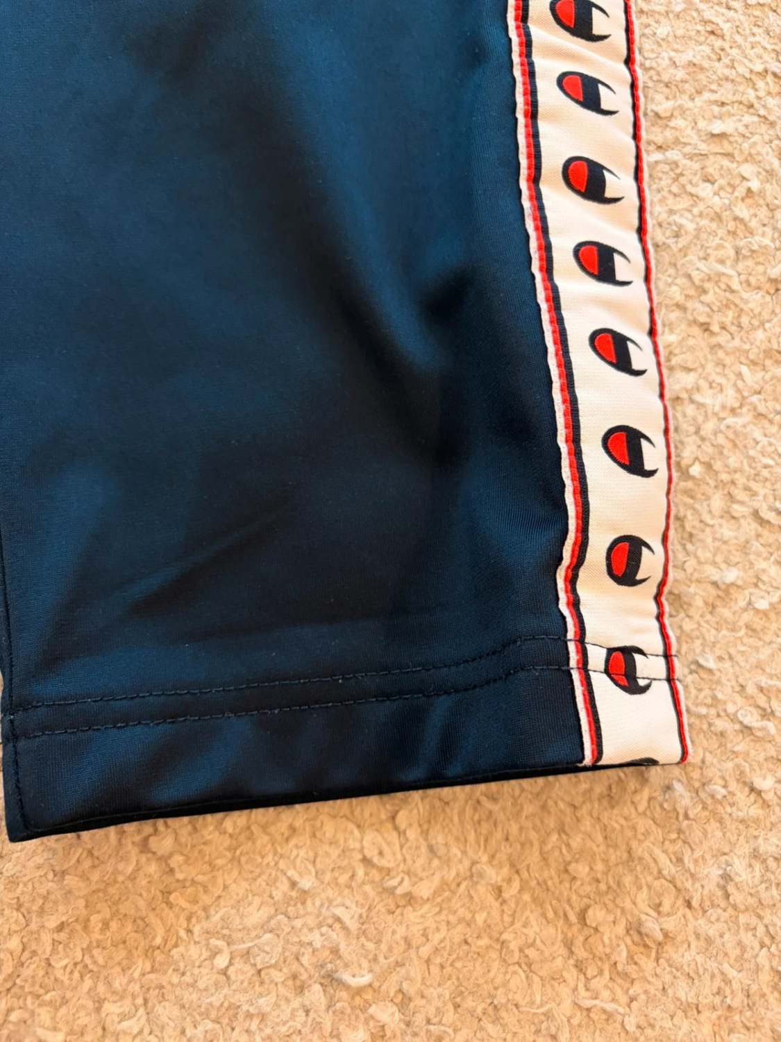 Pantalon Champion Survêtement Marine Logo Brodé - L
