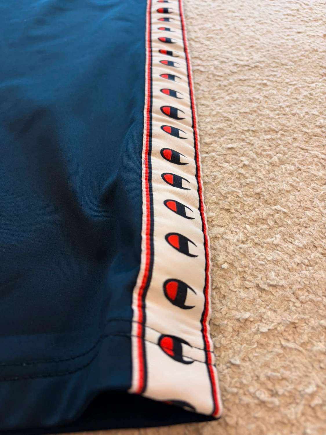 Pantalon Champion Survêtement Marine Logo Brodé - L