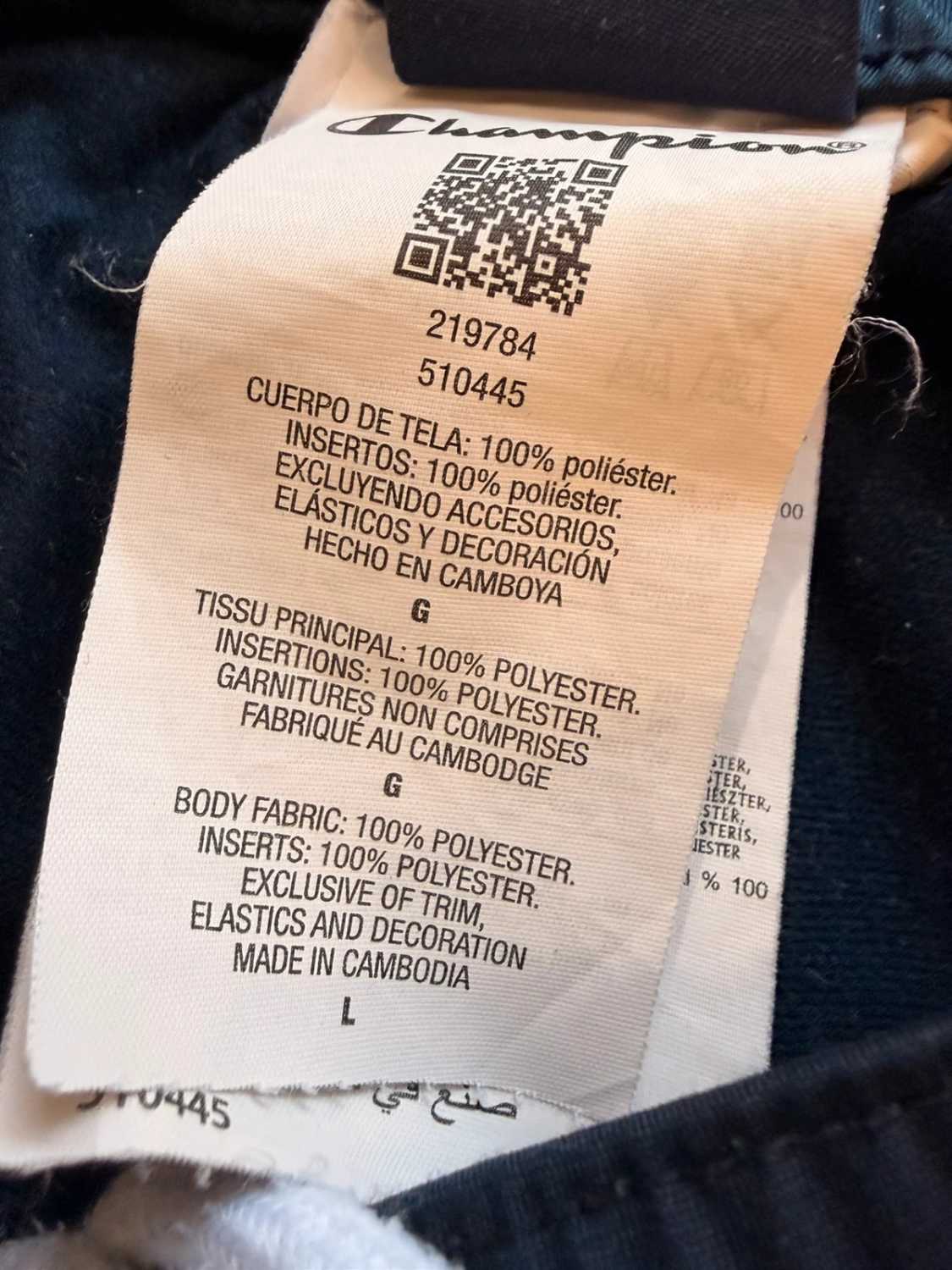 Pantalon Champion Survêtement Marine Logo Brodé - L