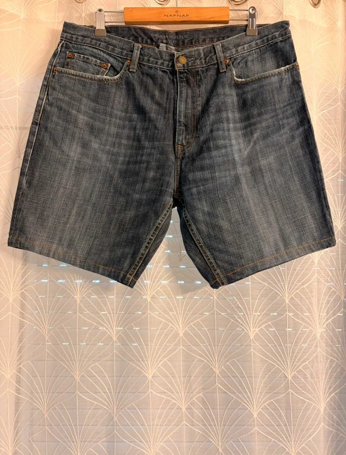 🔵🩳 Short Banana Republic "Boot Fit" Bleu - Coupe Moderne & Confortable