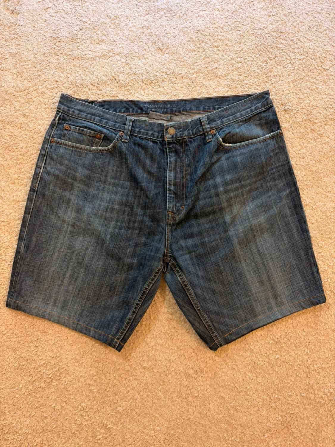 🔵🩳 Short Banana Republic "Boot Fit" Bleu - Coupe Moderne & Confortable