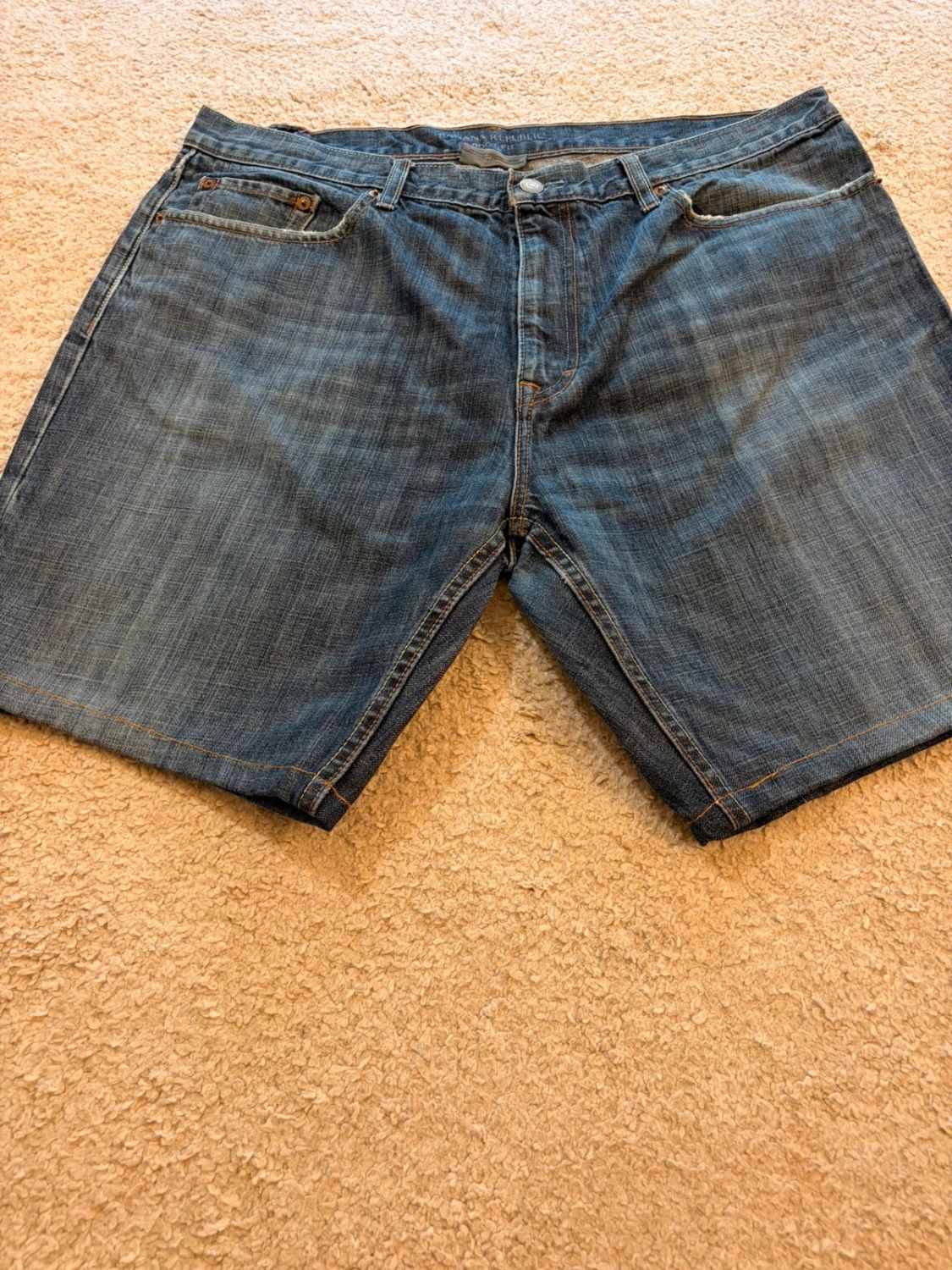 🔵🩳 Short Banana Republic "Boot Fit" Bleu - Coupe Moderne & Confortable