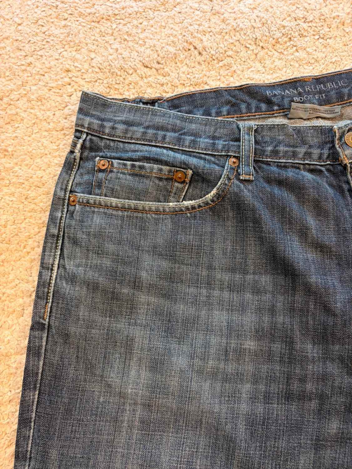 🔵🩳 Short Banana Republic "Boot Fit" Bleu - Coupe Moderne & Confortable