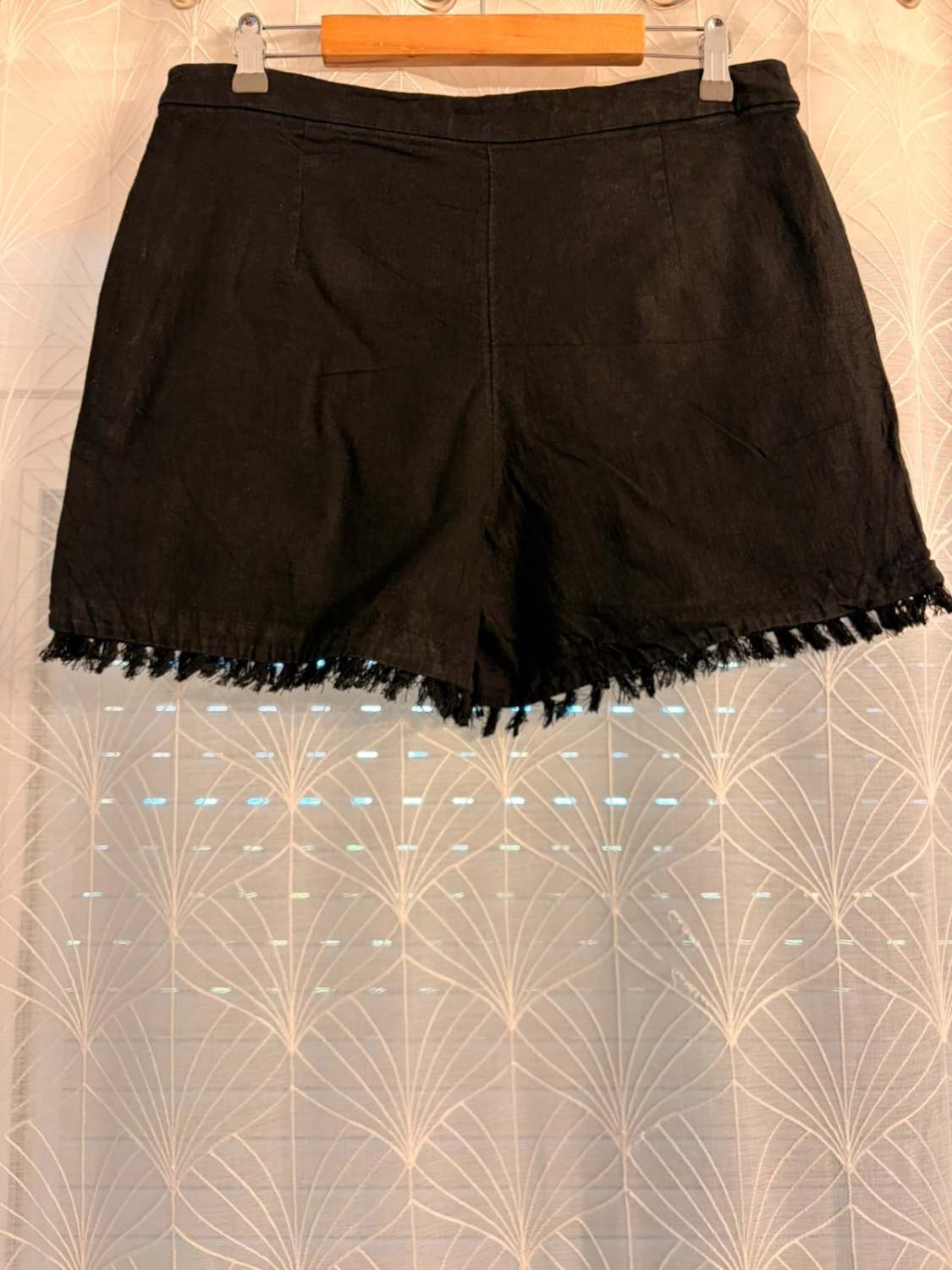 🌿 Short Banana Republic Noir Lin - Léger & Élégant
