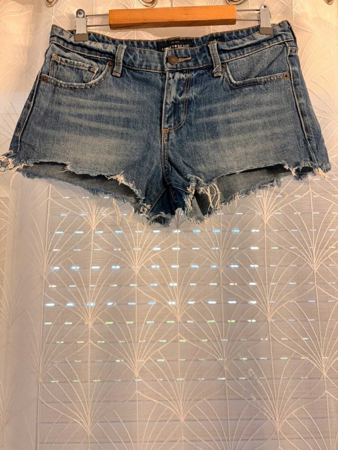 👖Short Lucky Brand "The Cut Off" en Jean Bleu - Style Dénim Détendu