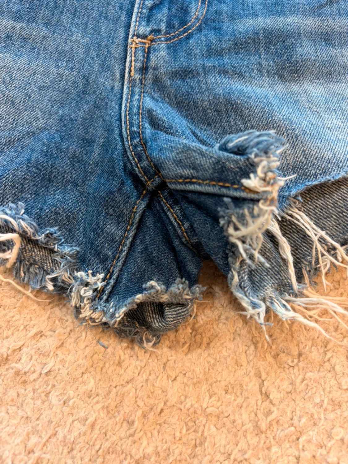 👖Short Lucky Brand "The Cut Off" en Jean Bleu - Style Dénim Détendu