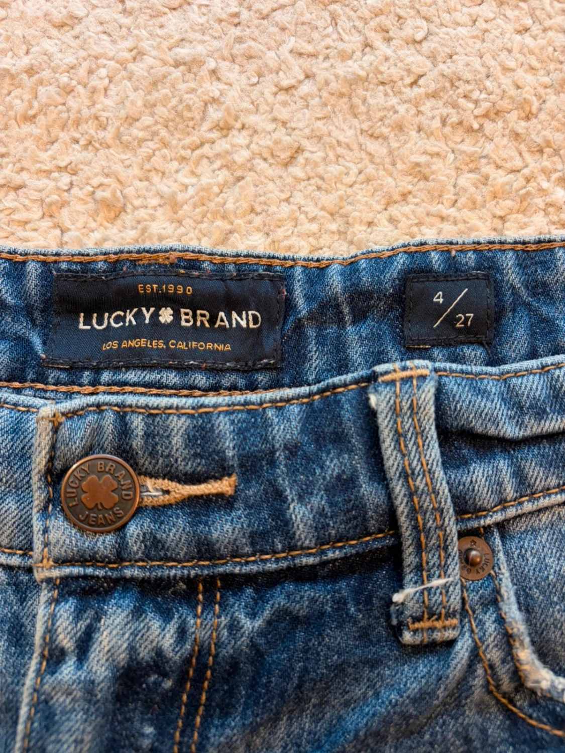 👖Short Lucky Brand "The Cut Off" en Jean Bleu - Style Dénim Détendu