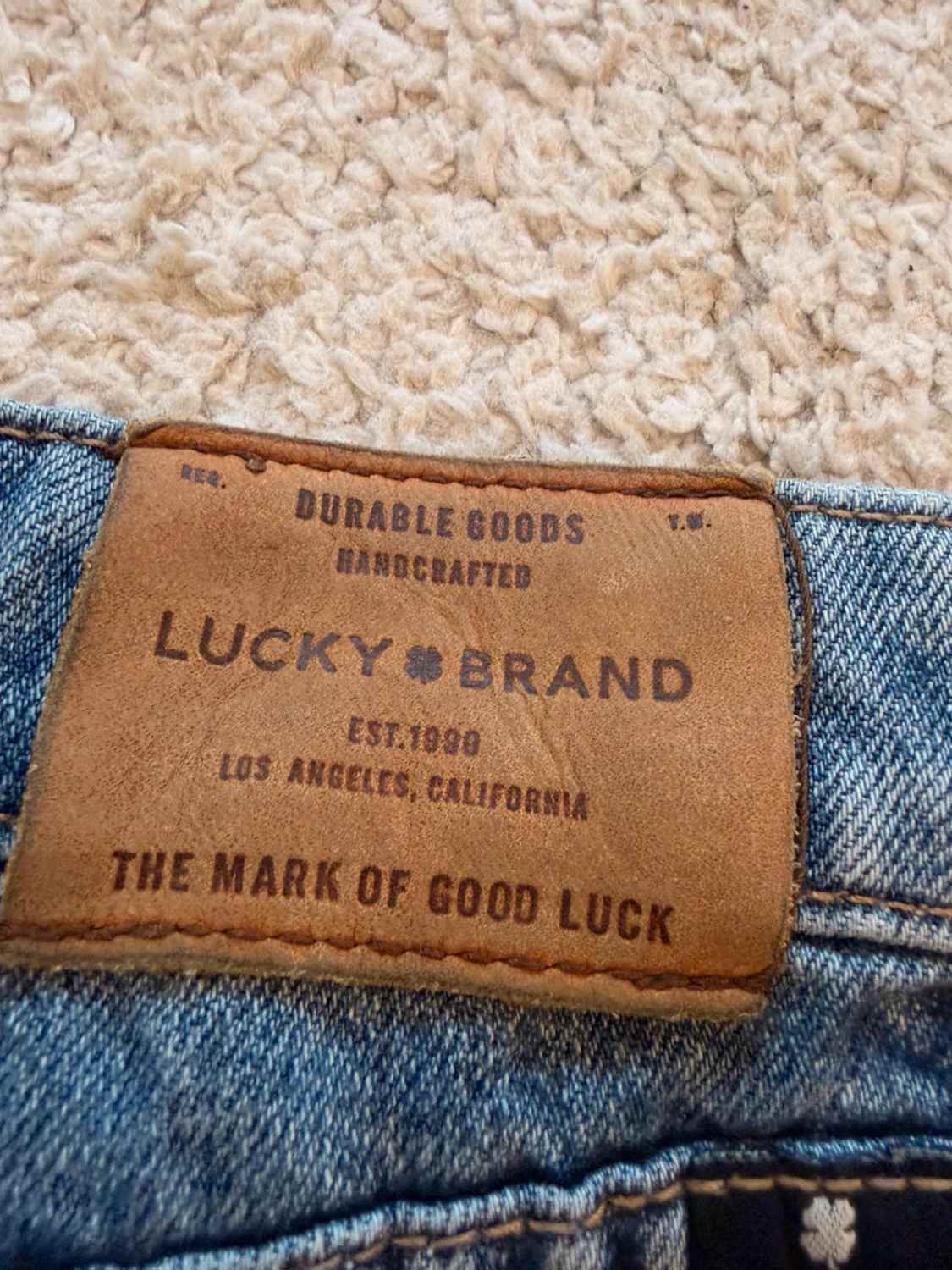 👖Short Lucky Brand "The Cut Off" en Jean Bleu - Style Dénim Détendu