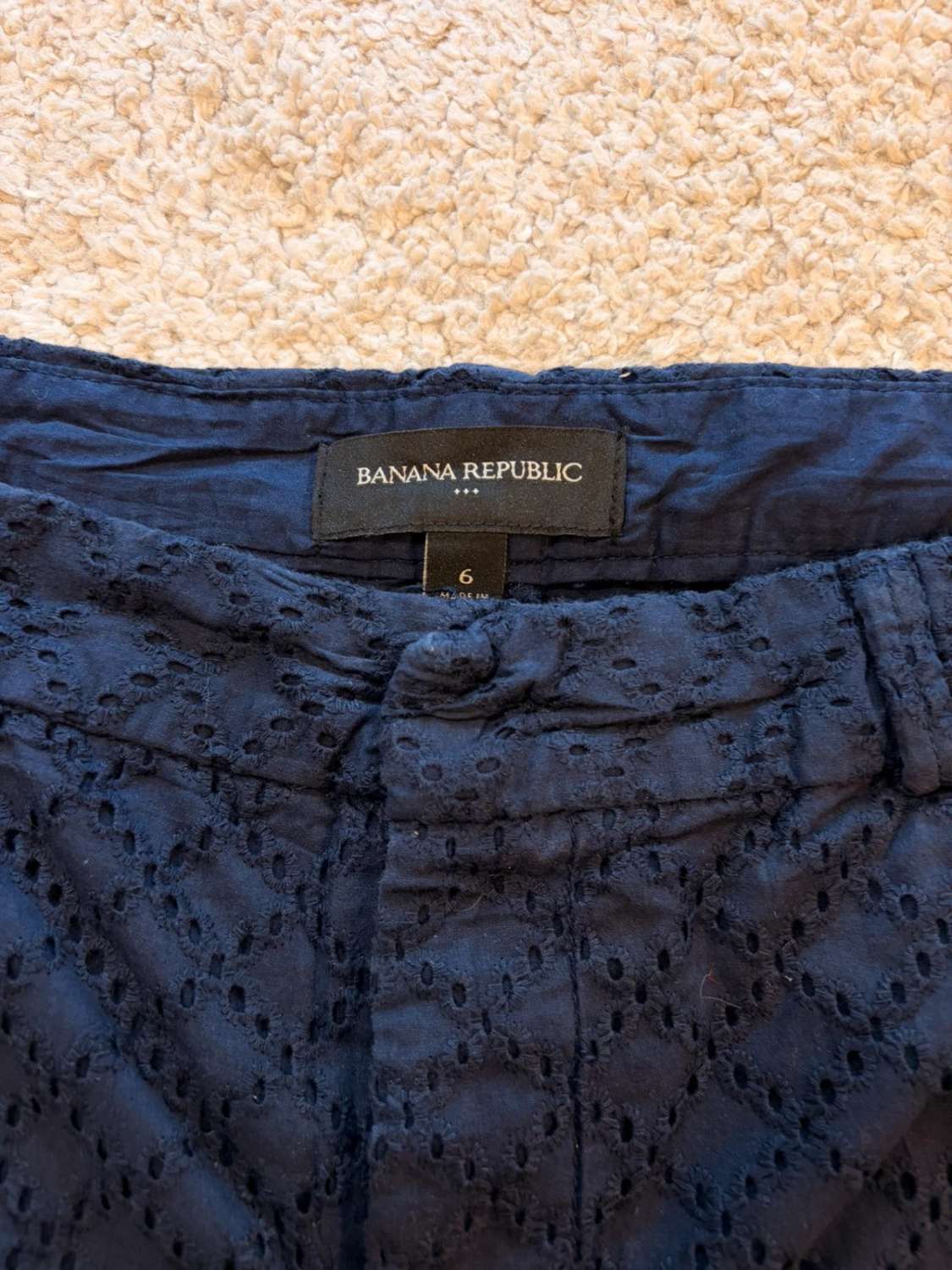 🧵 Short Banana Republic Marine Coton - Basique Confortable & Polyvalent