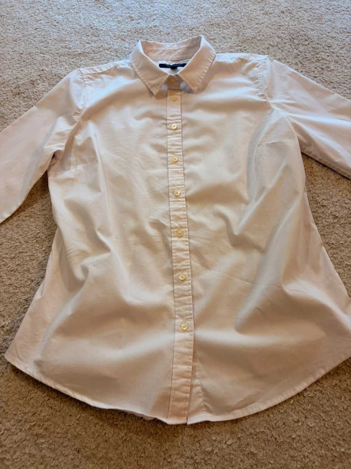 🤍👔 Chemise Banana Republic "Riley" Fitted Blanc Non-Iron - Impeccable & Pratique