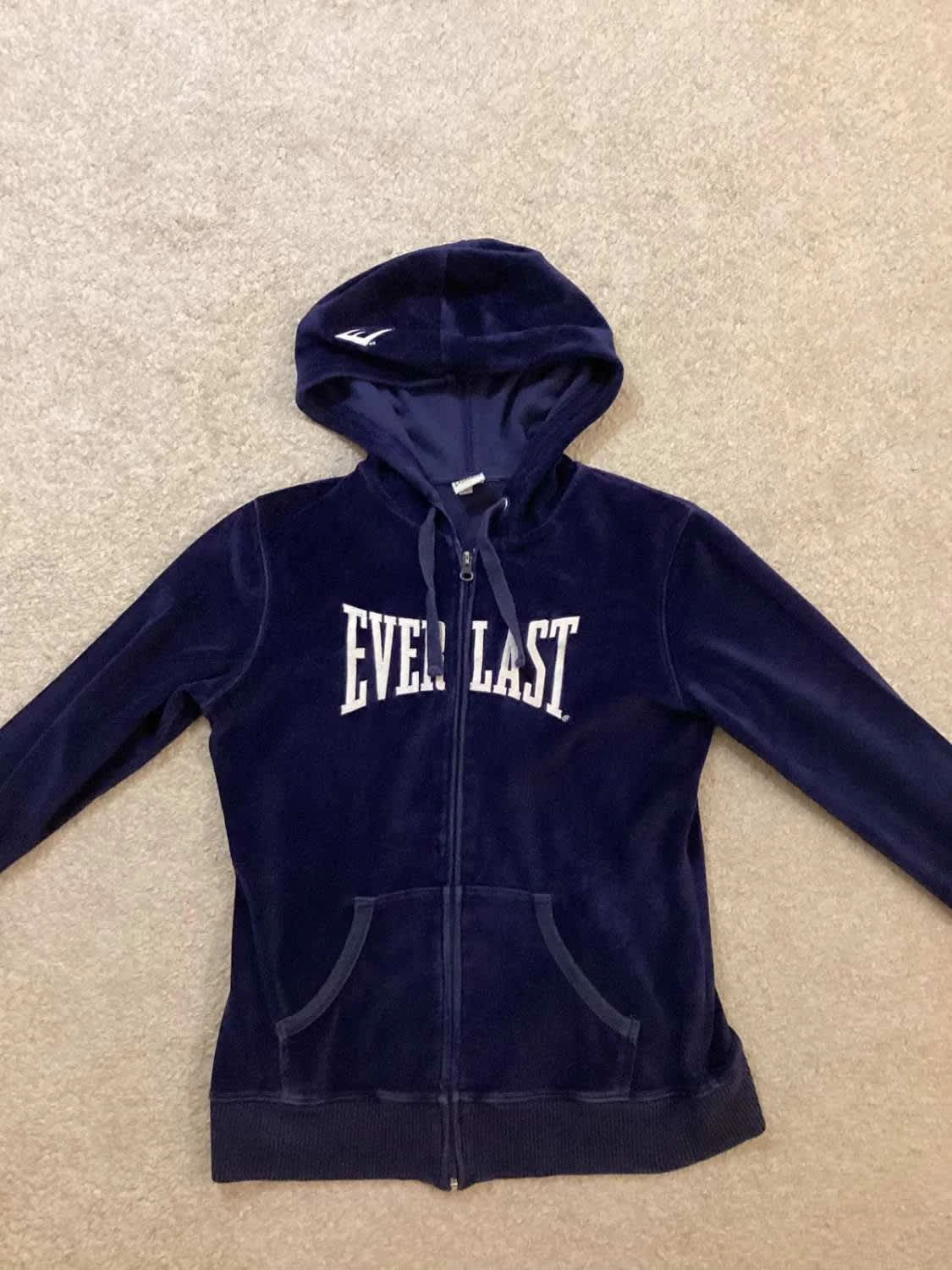 🔵 Pull Everlast à Capuche avec Zip - Marine - Taille L