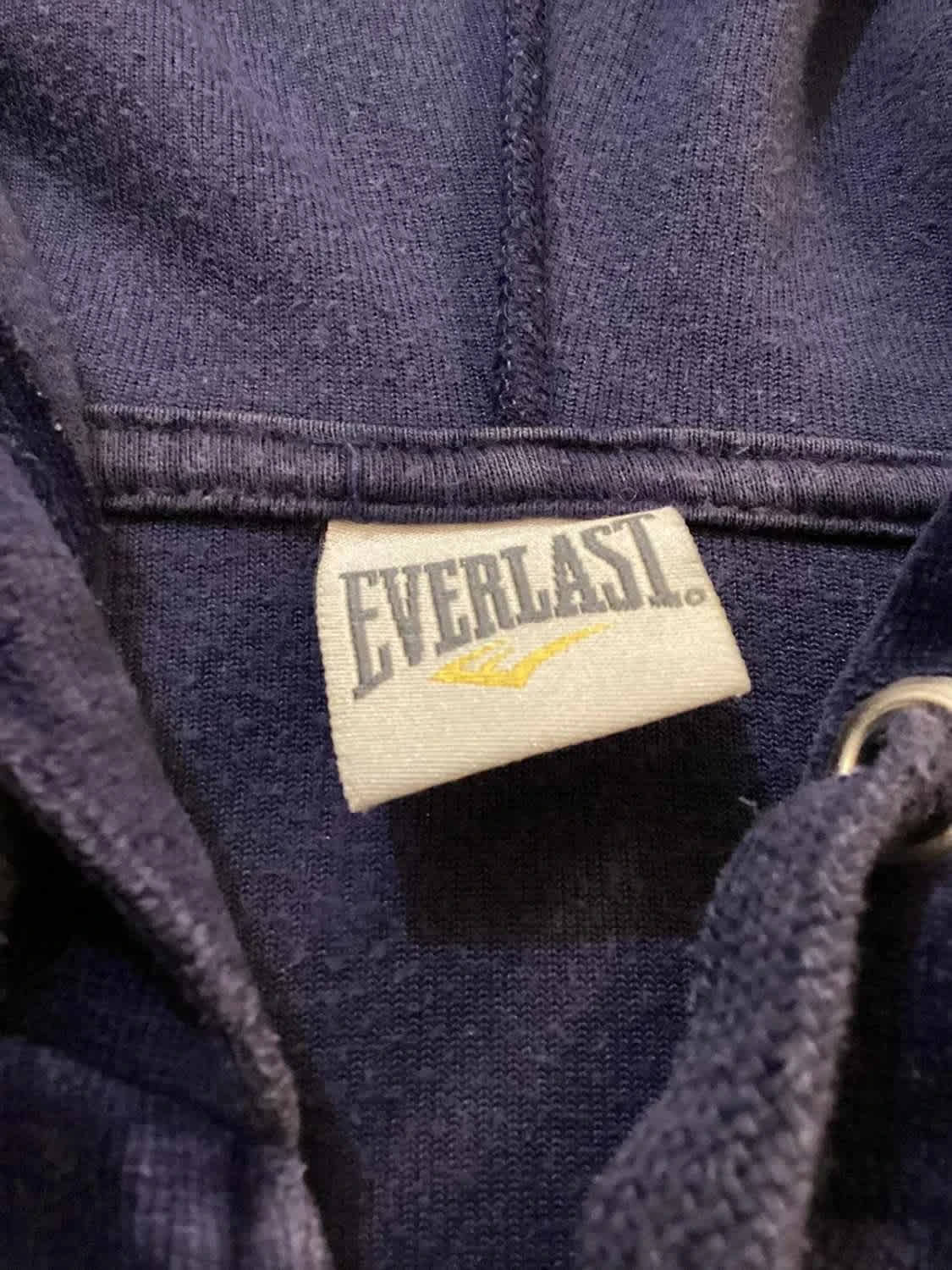 🔵 Pull Everlast à Capuche avec Zip - Marine - Taille L