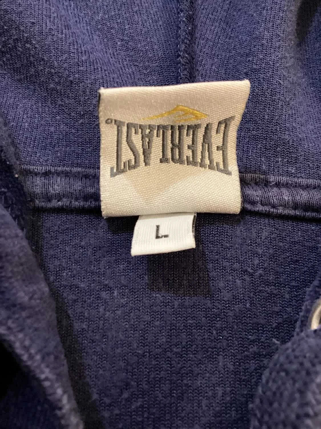 🔵 Pull Everlast à Capuche avec Zip - Marine - Taille L