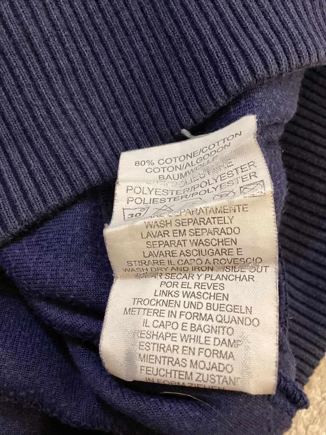 🔵 Pull Everlast à Capuche avec Zip - Marine - Taille L