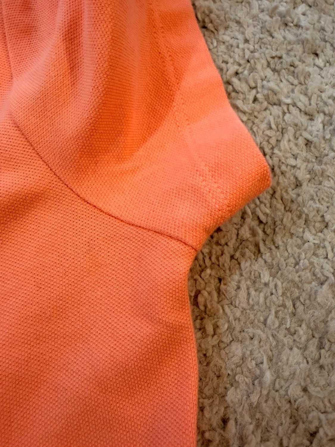 🍑Polo Tommy Hilfiger Col V Abricot Neuf Avec Étiquette