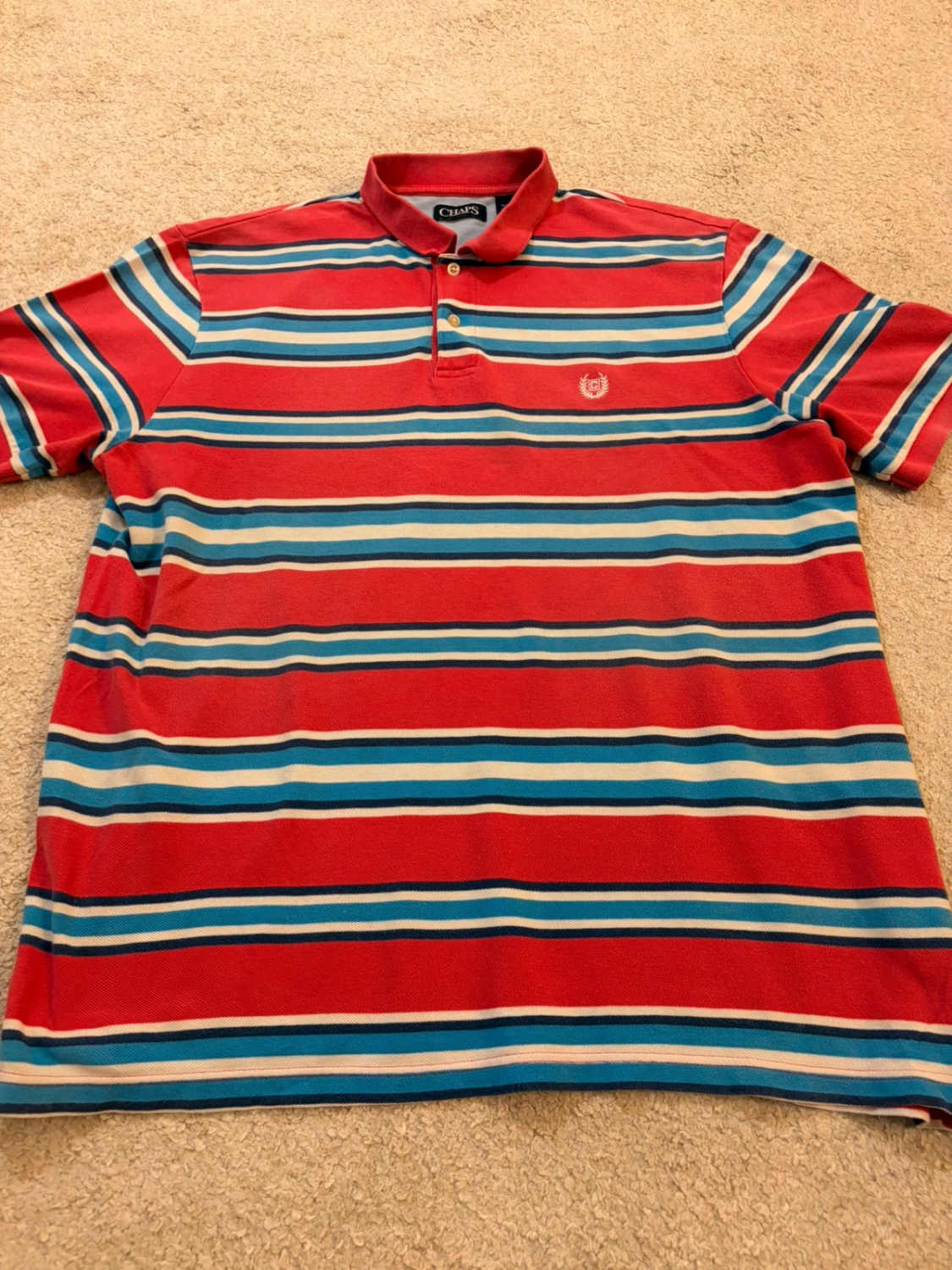 🇺🇸 Polo Chaps à Rayures Multicolores - Preppy & Energique
