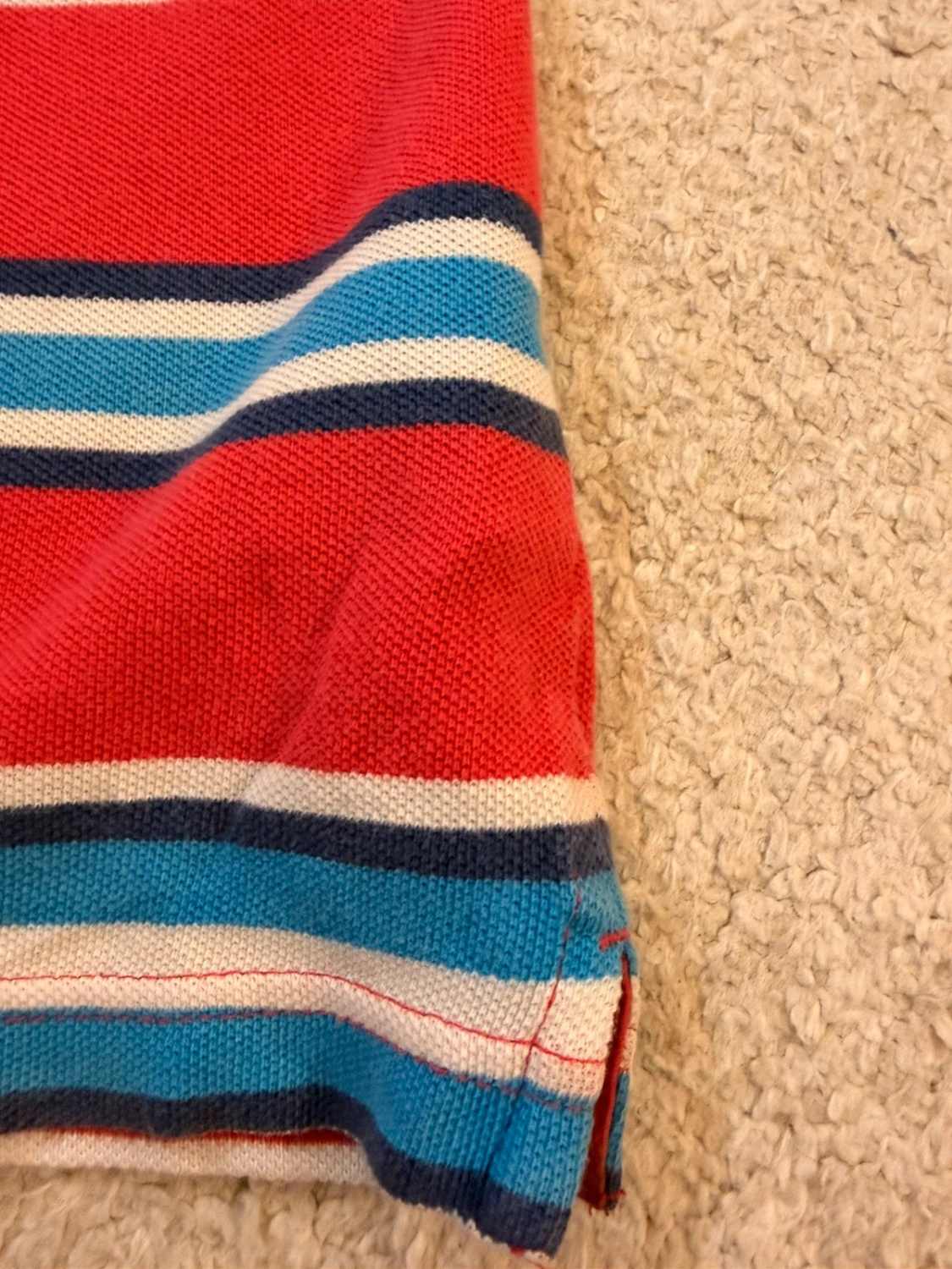 🇺🇸 Polo Chaps à Rayures Multicolores - Preppy & Energique