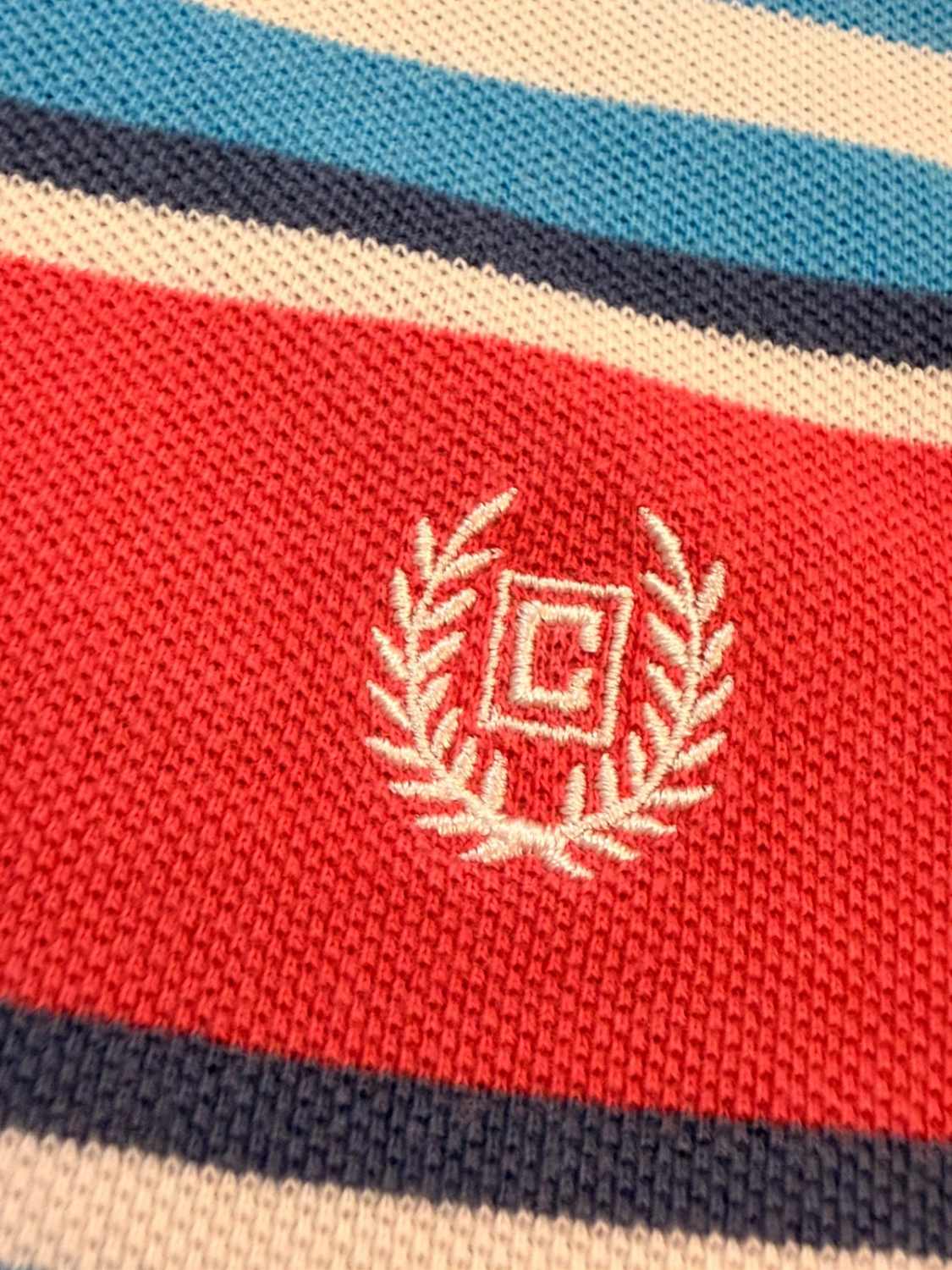 🇺🇸 Polo Chaps à Rayures Multicolores - Preppy & Energique