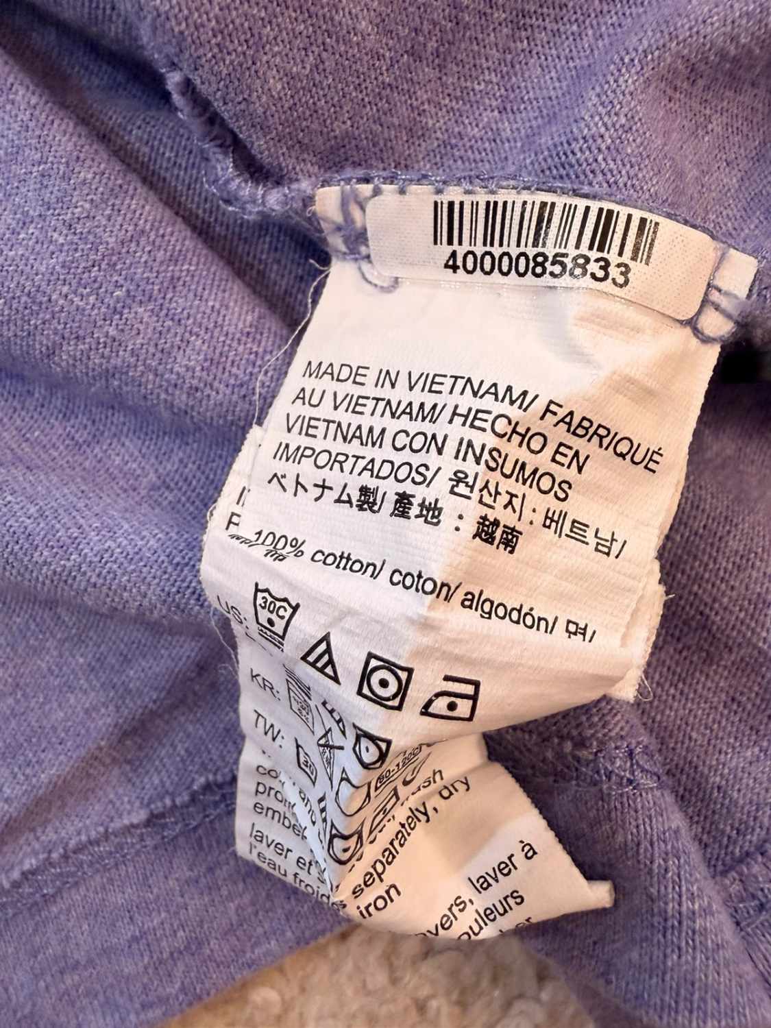 💜 Polo Calvin Klein Lilas/Gris - Minimalisme & Coupe Moderne