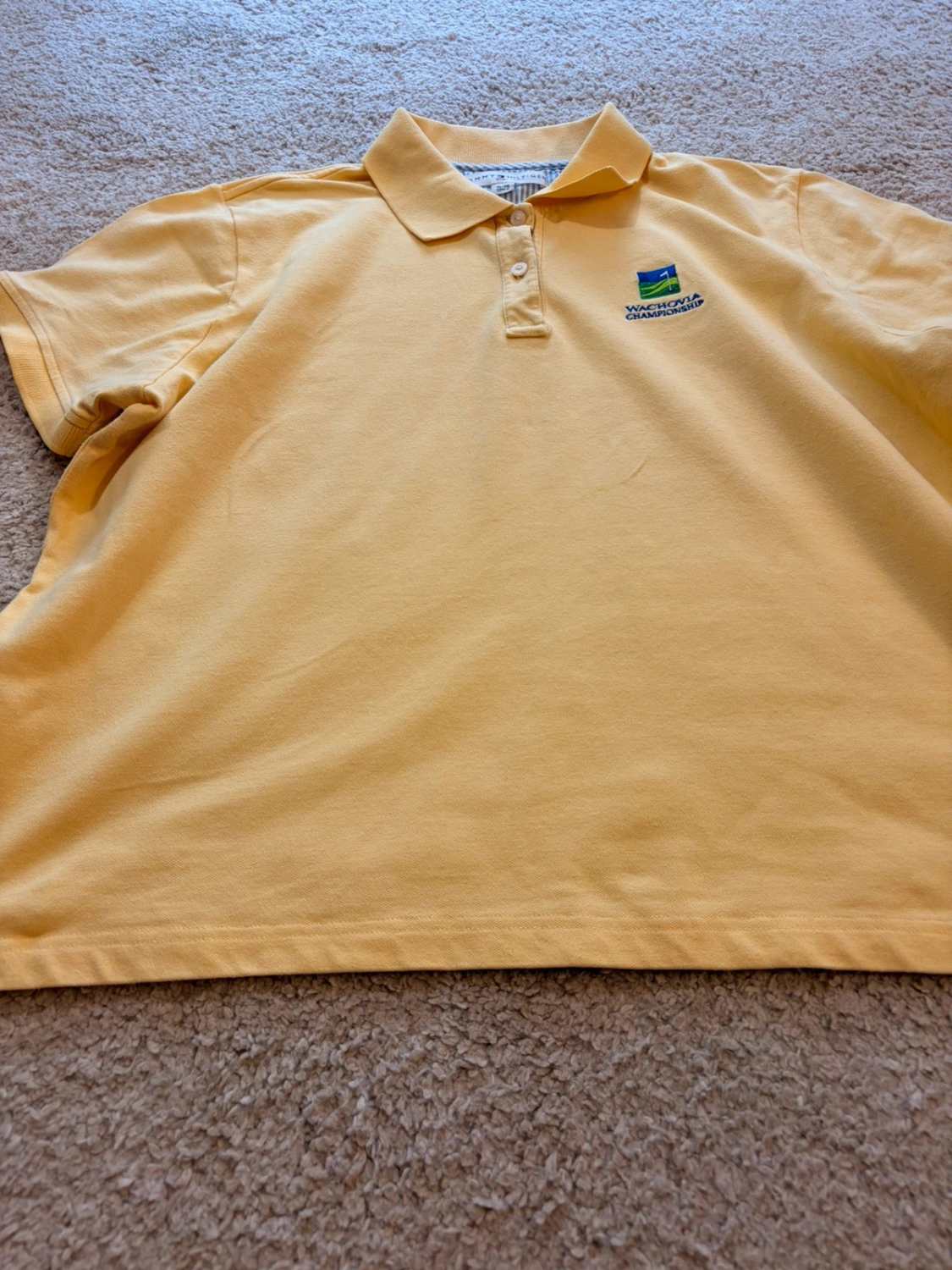 💛 Polo Tommy Hilfiger Crop Jaune "Wachovia Championship" - Collector Golf