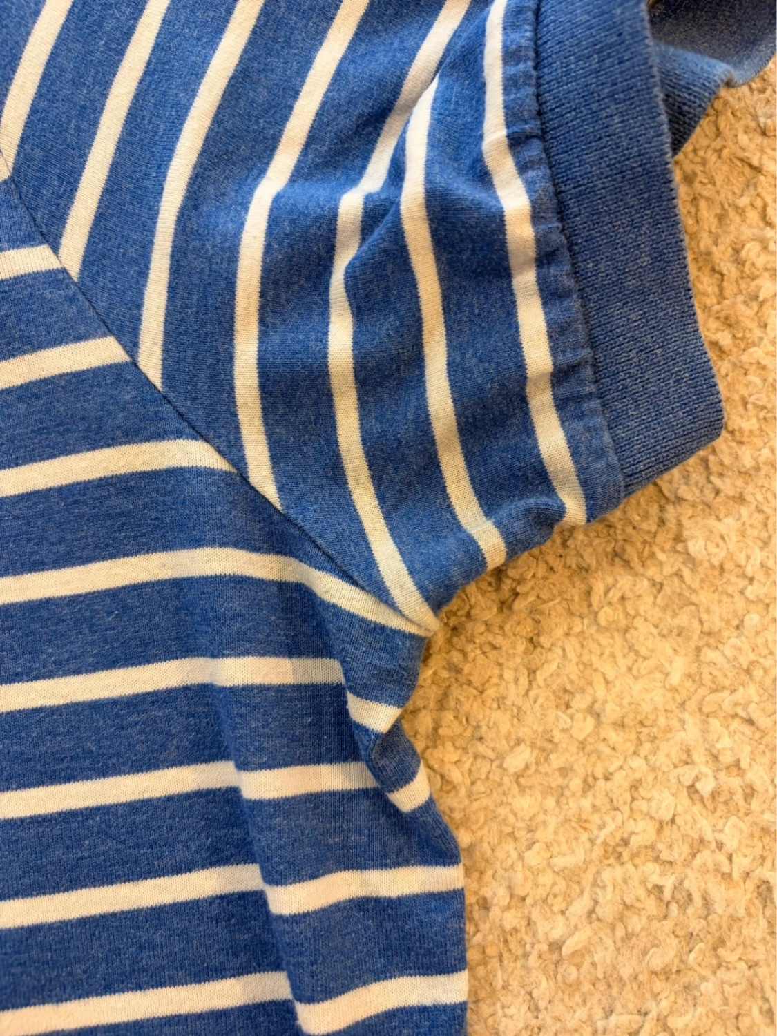 🤍 Polo Chaps by Ralph Lauren à Rayures Bleu/Blanc - Natural Stretch